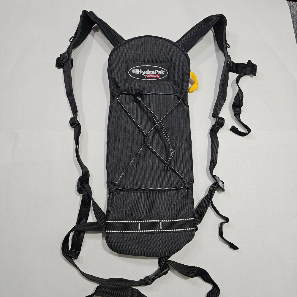 HydraPak Hydration Pack OS Black Blackburn Cycling Hiking Backpack Bungee